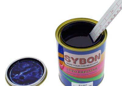 High-gloss-SY207-Purple-Blue-2K-car-paint-applied-on-vehicle-surface