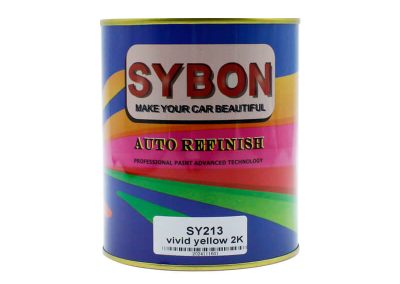 SY213-Vivid-Yellow-2K-vehicle-paint-applied-on-car-surface