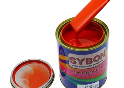 Professional-automotive-refinishing-with-SY220-Orange-Red-2K-paint