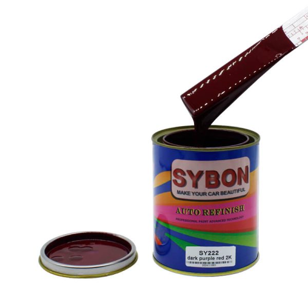 Deep-glossy-SY222-Dark-Purple-Red-2K-automotive-refinishing-paint