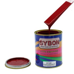SY330-Transparent-Red-(Yellowish)-1K-color-paint-for-car