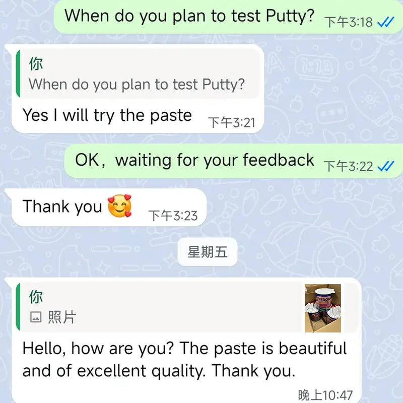 Customer-review-the-paste-is-beautiful-and-of-excellent-quality