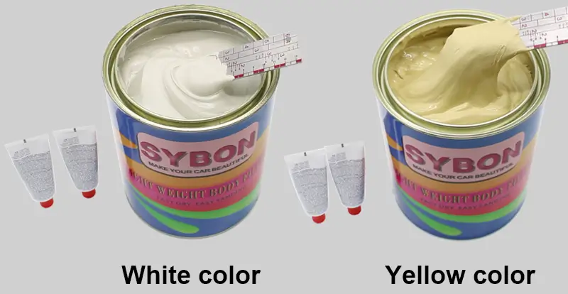 Putty Car Color Guide for Distributors — SYNEW’s High-Performance Yellow & White Putty