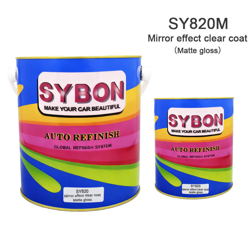SY820M Mirror Effect Clear Coat Matte Gloss 2K Clear Coat 1 Automotive-2K-clear-coat-with-matte-finish