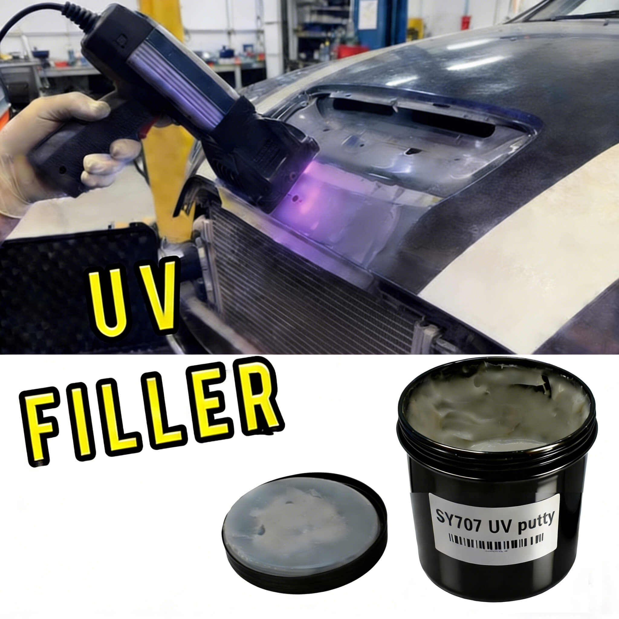 UV Cured Body Filler: Fast, Durable Repair Solutions for Distributors & Repair Shops 1 UV-Cured-Body-Filler-Fast-Durable-Repair-Solutions-for-Distributors-&-Repair-Shops