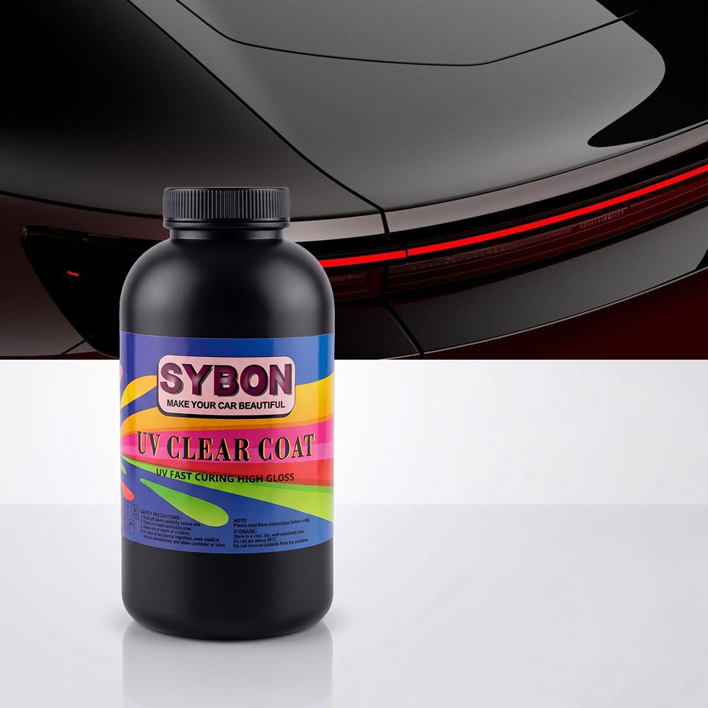 Premium-Auto-Refinish-Dark-Car-High-Gloss-Result SYBON-UV-Clear-Coat-Showroom-Quality-Finish Ultimate-Deep-Gloss-Clear-Coat-For-Black-Cars