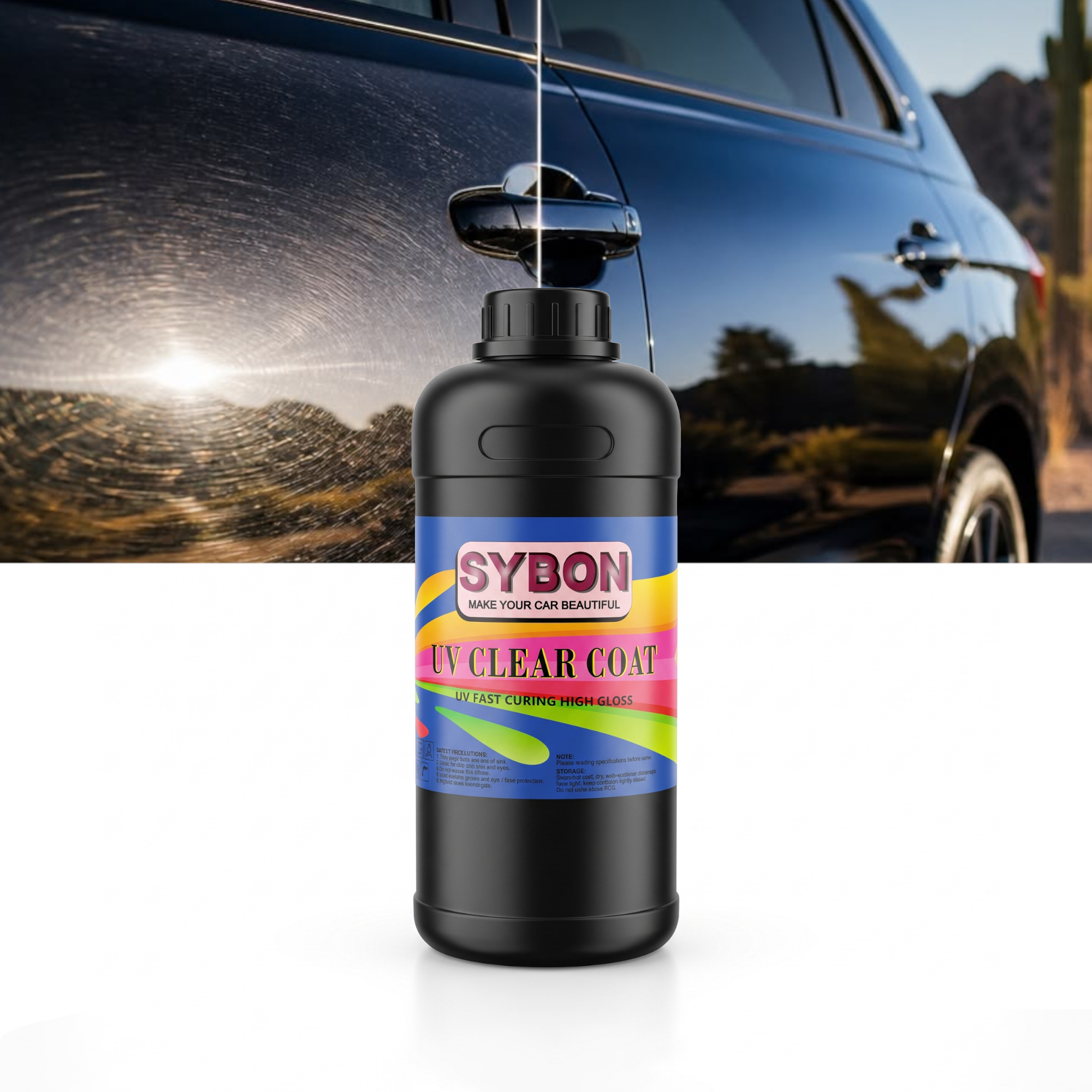 High-Gloss-UV-Clear-Coat-Before-and-After-Spot-Repair-Mirror-Finish